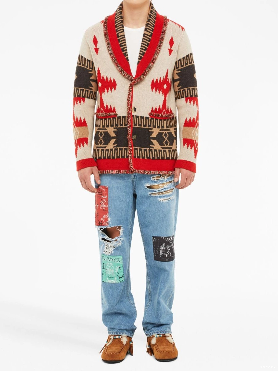 Affordable jacquard Women cardigan Alanui Icon 0717